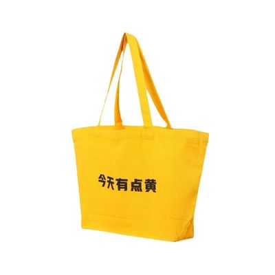 여성 패션 캔버스 토트 주문 로고와 주문 색상을 가진 쇼핑 가방