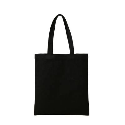 사용자 지정 로고 인쇄 된 캔버스 토테 가방 검은 빨간 분홍 파란색 보라색 색상 재사용