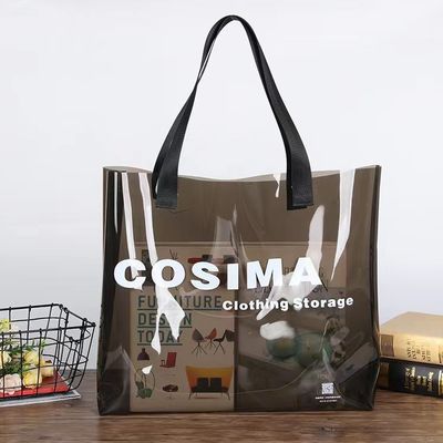 화장품 편의성 최신 패션 맞춤형 환경용 대형 방수 맑은 쇼핑 핸드백