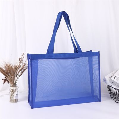재사용 할 수 있는 나일론 폴리에스터 해변 가방 쇼핑 가방 매시 토트 가방