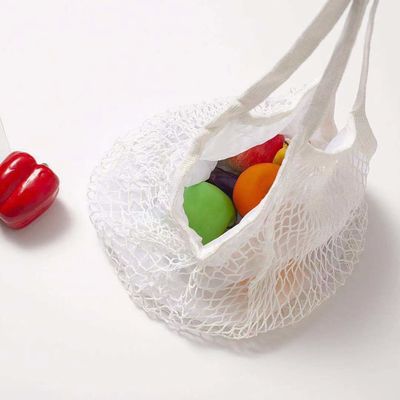 맞춤형 로고 친환경 유기농 면매지 네트워크 채소 과일 식품에 대한 재사용 쇼핑 가방