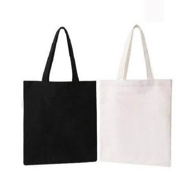 개인 인쇄 솜 검은 캔버스 토트 가방 쇼핑 최신 패션 스타일