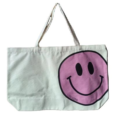 리사이클 된 사용자 지정 로고 크기 친환경 유기농 평면 빈 칼리코 면화 캔버스 토트 가방