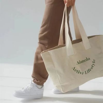 맞춤형 로고 대형 여성 주말 파티 면화 캔버스 해변 선물 쇼핑 토트 가방