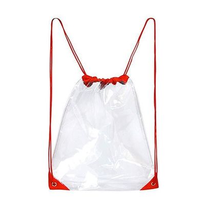 맞춤 인쇄 방수 투명한 PVC 투명한 배낭 드로스트링 주머니 가방 선물