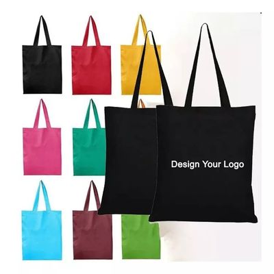 용납 OEM/ODM 맞춤형 편지 패턴 식료품 쇼핑을위한 캔버스 직물 토트 가방