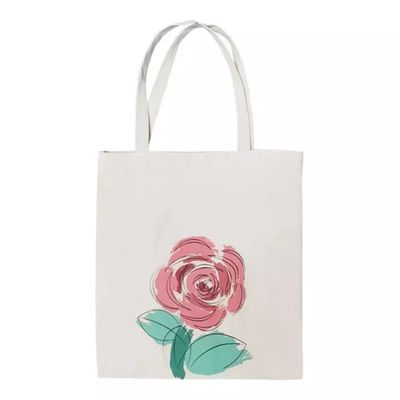 용납 OEM/ODM 맞춤형 편지 패턴 식료품 쇼핑을위한 캔버스 직물 토트 가방