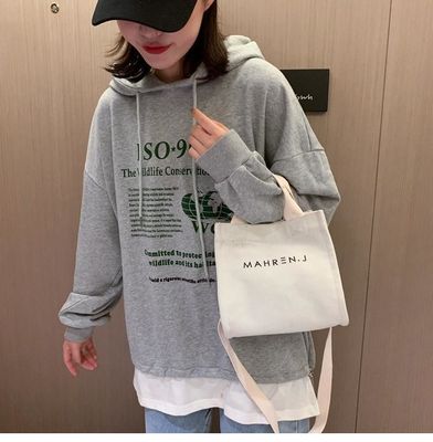 맞춤형 색상 작은 여자 면화 캔버스 쇼핑 토트 가방