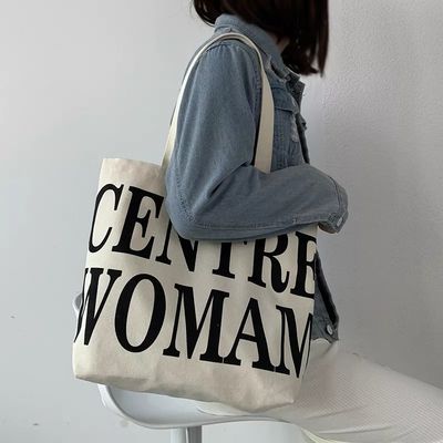 사용자 지정 로고 인쇄 캔버스 토트 가방 소매 쇼핑을 위해 추가 큰 크기