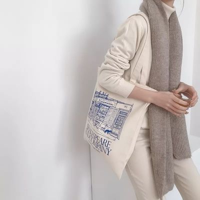 최신 패션 스타일 주머니 내부 토트 어깨 가방 사용자 지정 인쇄