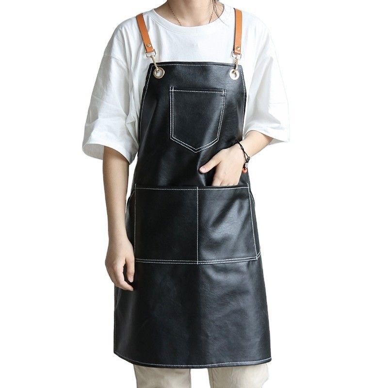 레스토랑 바 내구성 가죽 BBQ 가발 작업 도구 가발 디자인 및 사용자 지정 로고
