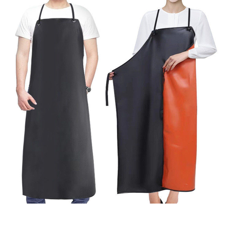 손으로 만든 가죽 사용자 지정 로고 인쇄 가발 열 저항 BBQ 작업 도구 남성 가발